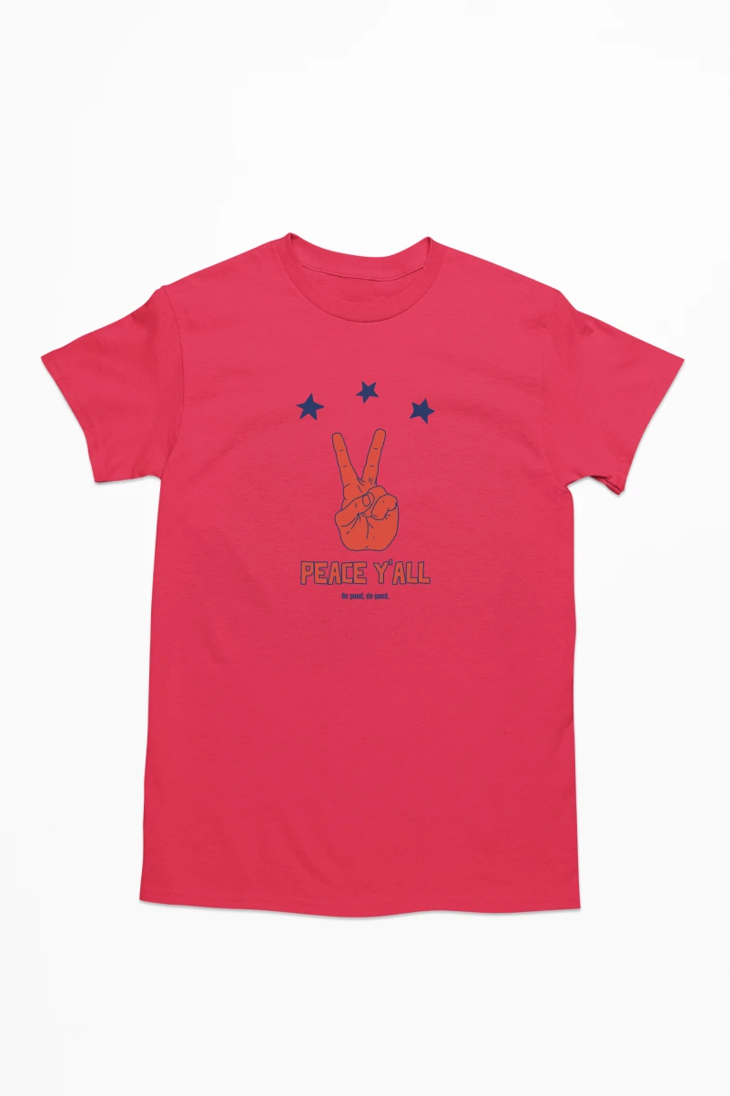 Peace Y'all Do Good Be Good Men's Tshirt