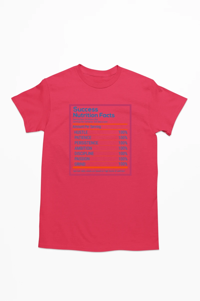 Success Nutrition Facts Men's Tshirt