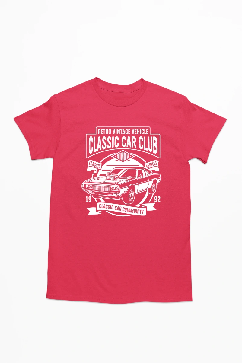 Retro Vintage Vehicle Classic Car Club Men's Tshirt