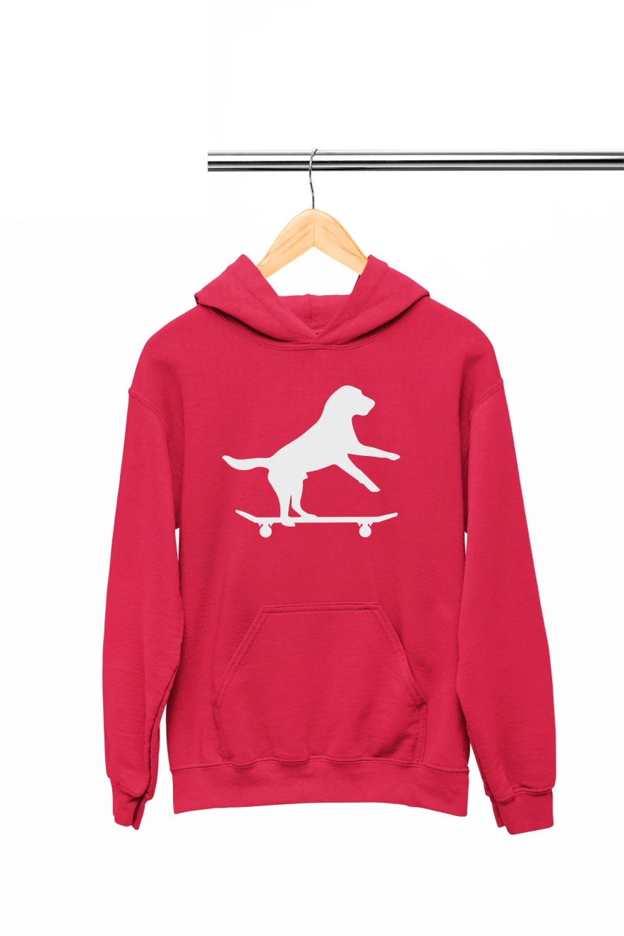 Dog on a Skateboard Hoodie
