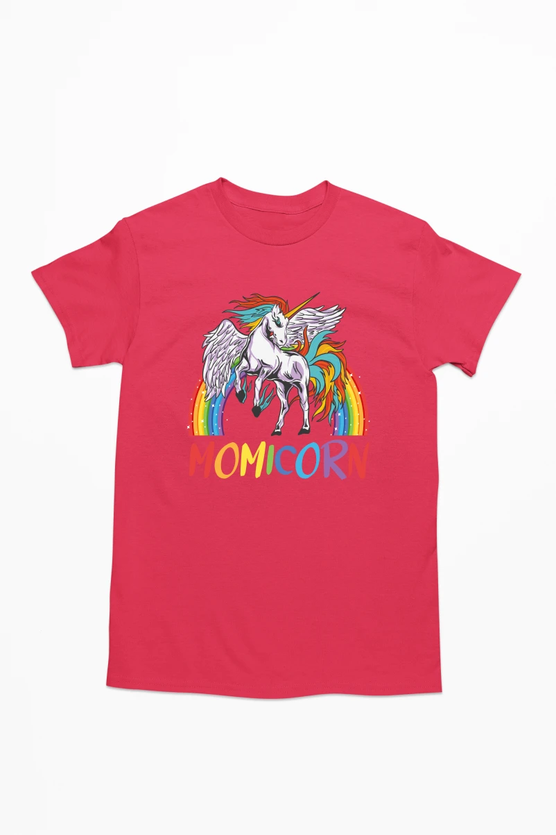 Momicorn Men's Tshirt (Red, S)