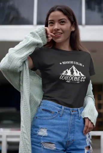 Adventure Is Calling Wilderness Women's Tshirt