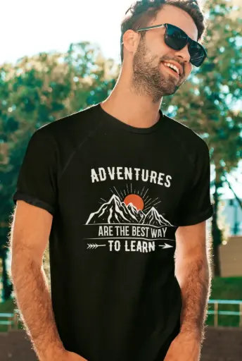 Adventures are the Best Way to Learn Men's Tshirt