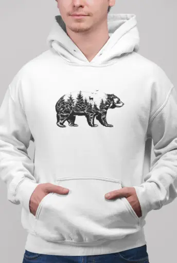 Bear Wilderness Art Hoodie