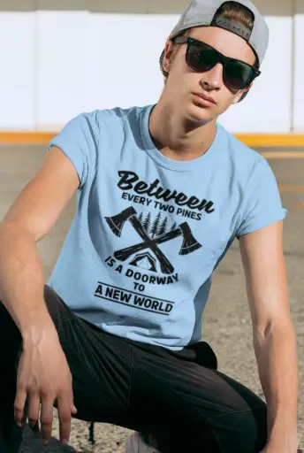 Between Two Pines Is A Doorway Men's Tshirt