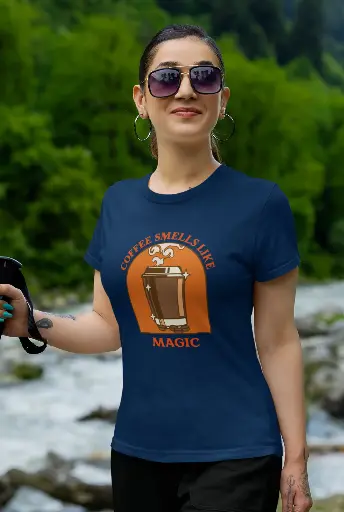 Coffee Smells Like Magic Women's Tshirt