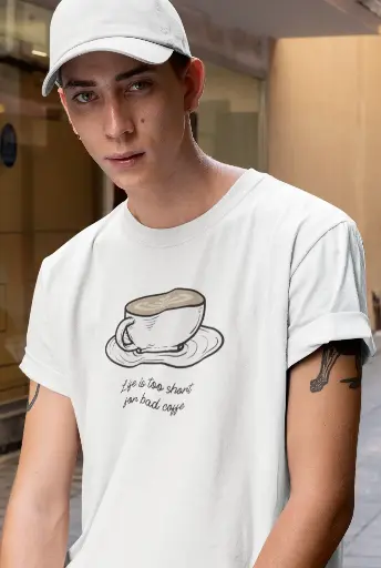Life Is Too Short for Bad Coffee Men's Tshirt