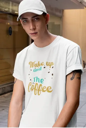 Wake Up and Smell the Coffee Men's Tshirt