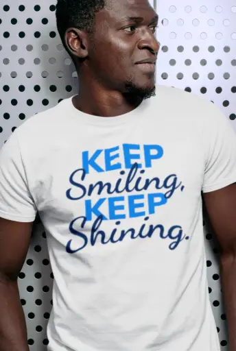 Keep Smiling Keep Shining v2 Men's Tshirt